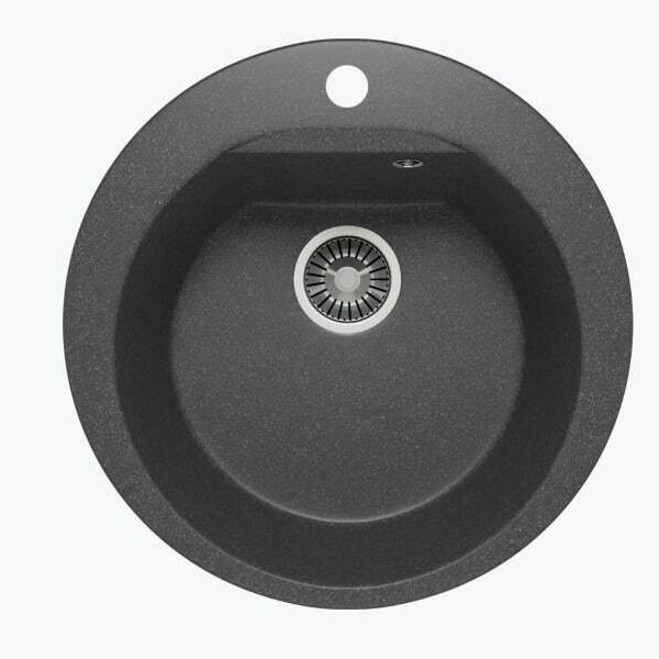 Кухонная мойка Polygran ATOL-520 (№16 Черный)