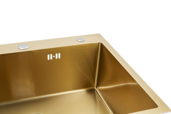Кухонная мойка ARONA  ARS 600*505 GOLD PVD NANO