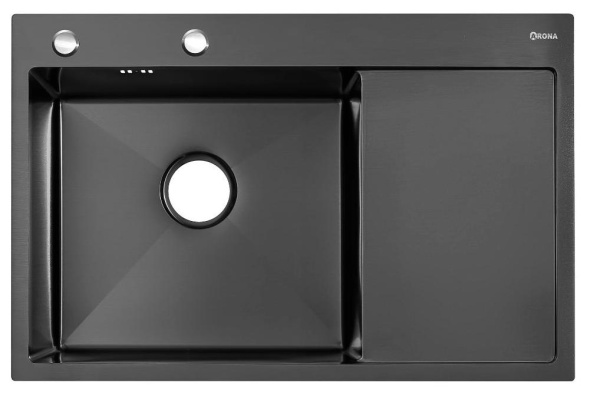 Кухонная мойка ARONA  ARS 780*505 L BLACK PVD NANO