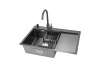 Кухонная мойка ARONA  ARS 780*505 L BLACK PVD NANO