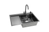 Кухонная мойка ARONA  ARS 780*505 R BLACK PVD NANO