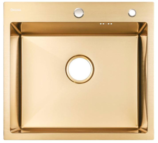 Кухонная мойка ARONA  ARS 600*505 GOLD PVD NANO