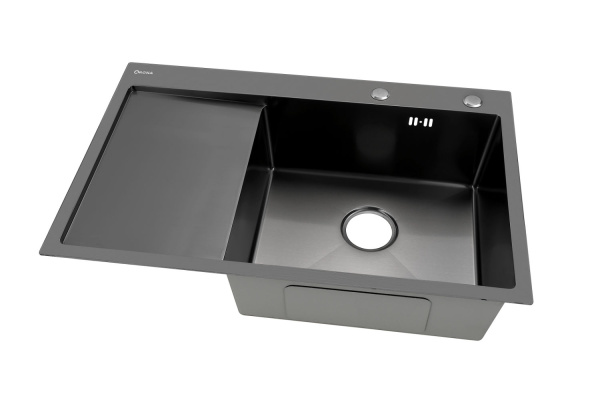 Кухонная мойка ARONA  ARS 780*505 R BLACK PVD NANO