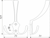 Мебельный крючок K302BAZ.2