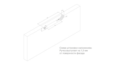 Мебельная ручка ЕВА RT020CP.1/000/100